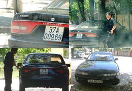 Chủ tịch thị trấn sử dụng ô tô biển số giả?