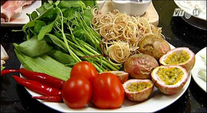 Lẩu mực chanh dây cho ngày nắng nóng