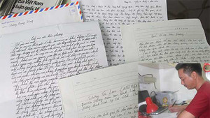 Xúc động những lá thư tay từ Hoàng Sa
