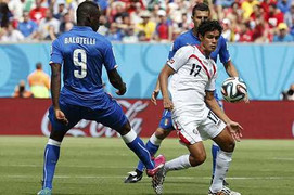Trực tiếp World Cup 2014 bảng D: Italia - Costa Rica
