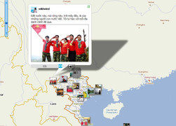 Ghép 'siêu ảnh số' hình bản đồ Việt Nam