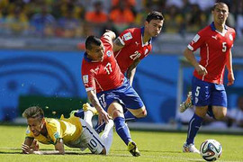 Trực tiếp vòng 1/8 World Cup 2014: Brazil - Chile