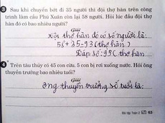 Bài toán tuổi thuyền trưởng có nguồn gốc thế nào?