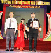Dutch Lady đạt chứng nhận 'Thương hiệu Việt Nam Tin Dùng 2014'