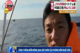 Video: Phóng viên Nhật tường thuật căng thẳng Biển Đông trên đài Nhật
