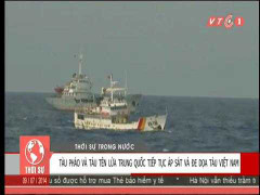 Video: Tàu pháo và tàu tên lửa Trung Quốc áp sát tàu Việt Nam