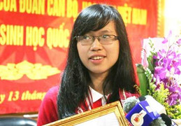 'Hoa hậu' của đội tuyển Olympic Sinh học Việt Nam