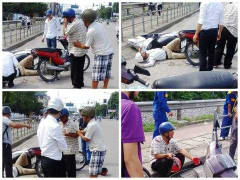 Suýt chết vẫn cố gượng dậy giữ xe vì sợ 'hôi của'