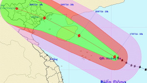 Bão Thần Sấm giật cấp kinh hoàng khi tiến vào Hoàng Sa