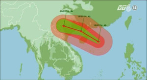 Clip: Đường đi cơn bão Thần Sấm
