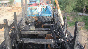 Quảng Nam lại cháy tàu cá, thiệt hại hàng tỉ đồng