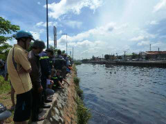 Chạy trốn cảnh sát, nam thanh niên mất tích dưới sông