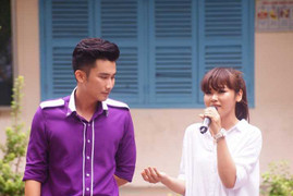 Chí Thiện về thăm trường cũ cùng Trương Thảo Nhi