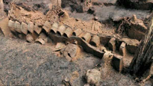 Khai quật mộ cổ đế vương chất đầy báu vật