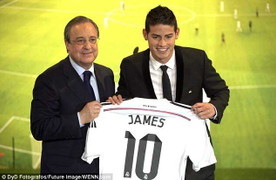 Chủ tịch Real kiếm bạc tỉ nhờ James Rodriguez