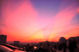 Hào quang kỳ thú xuất hiện trên bầu trời Sài Gòn