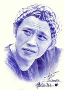 Chàng trai 9X vẽ Hoài Linh bằng bút bi y như thật