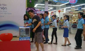 Đặt hòm từ thiện tại hệ thống siêu thị Ocean Mart