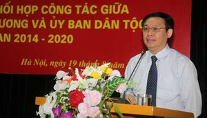 Trưởng Ban Kinh tế TƯ làm việc với Ủy ban Dân tộc