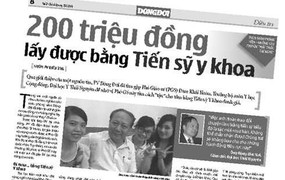 Thực hư chuyện 200 triệu lấy bằng tiến sỹ Y khoa?