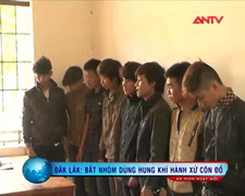 Bắt nhóm côn đồ hỗn chiến tại quán nhậu