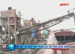 'Cát tặc' lại hoành hành trên sông Hồng