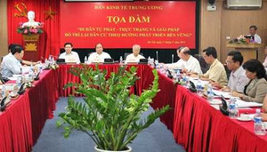 Ban Kinh tế TƯ tham vấn chuyên gia về di cư tự phát