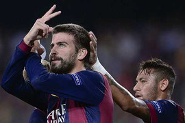 Pique lập công, Barca thắng tối thiểu