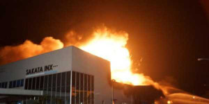 Cháy dữ dội ở khu công nghiệp VSIP1 Bình Dương