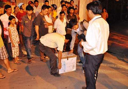 Thiết bị chứa nguồn phóng xạ được tìm thấy thế nào?