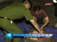 Rợn người 4,2 tấn nầm lợn phân hủy suýt lên bàn ăn