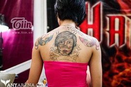 Nữ sinh 9x sở hữu 15 hình xăm chưa đụng hàng ai