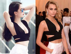 Tủ đồ lẫn lộn hàng thật, hàng nhái của Ngọc Trinh