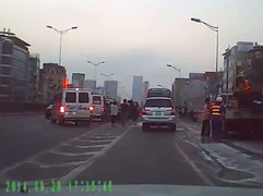 Đường vành đai 3 trên cao nhếch nhác qua camera hành trình