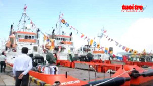Tàu cảnh sát biển Việt Nam hội quân