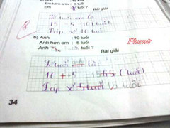 Bài tập in sai, cô giáo làm càng sai