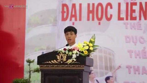 Video: Công Phượng phát biểu ngày thành tân sinh viên