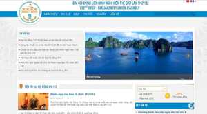 Khai trương Website Đại hội đồng Liên minh Nghị viện Thế giới lần thứ 132
