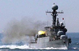 Tàu hải quân Hàn Quốc, Triều Tiên đọ súng trên biển
