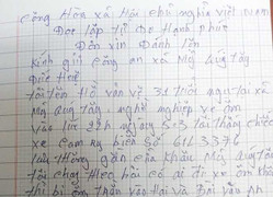 Lái xe ôm gửi đơn xin đánh lộn: Công an xử lý thế nào?