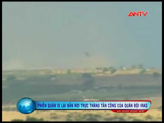 Clip: Phiến quân IS bắn hạ trực thăng của quân đội Iraq