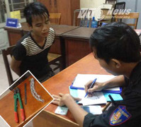 Cảnh sát cơ động bắt trộm xe lúc rạng sáng