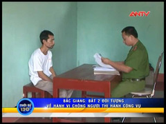 Chém lực lượng cưỡng chế, 2 cha con lĩnh án tù