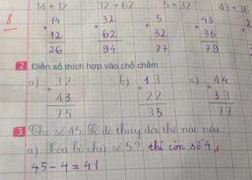 Đáp án đề toán tiểu học khiến dân mạng tranh cãi