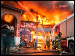 Cháy lớn bùng phát ở chợ người Việt tại Nga