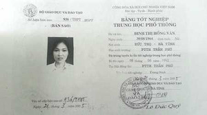 Hiệu trưởng dùng bằng tốt nghiệp của người đã mất