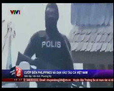 Clip: Cướp biển Philippines nã đạn vào tàu cá Việt Nam