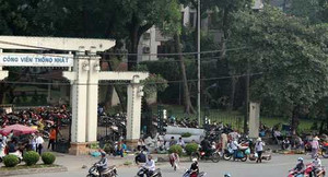 Bị thịt, cá bủa vây, Công viên Thống nhất thành chợ