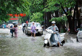 Không khí lạnh tăng cường, Hà Nội mưa dông diện rộng