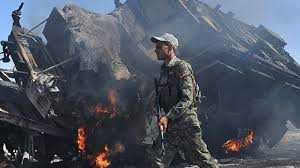 Hiện trường đẫm máu vụ nổ bom giết chết 4 lính Afghanistan